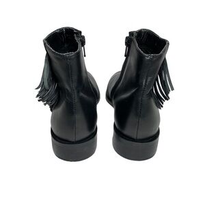 Ankle Boot by Topshop Leather w/ Side Fringe